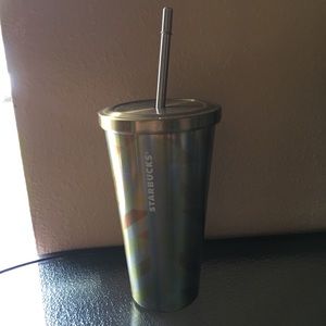 Gold Starbucks cup